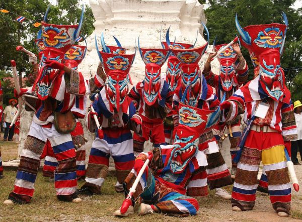 Festival de Phi Ta Khon en Thaïlande