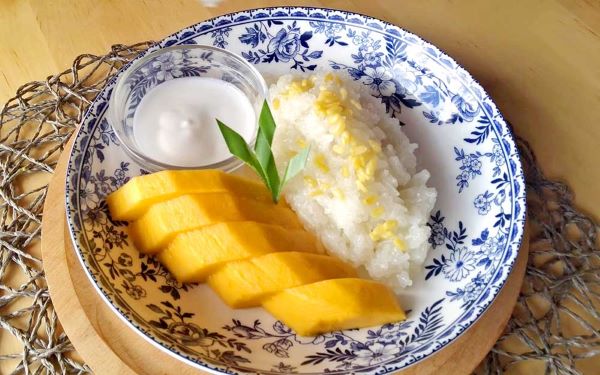 Riz gluant à la mangue - Khao Niao Mamuang